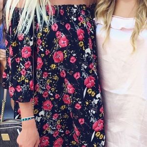 Woman’s off the shoulder floral dress size medium